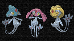 Pokemon mosaic Uxie Azelf