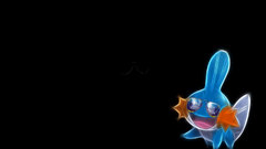 Pokemon Mudkip black background