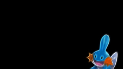 Pokemon Mudkip black background
