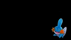 Pokemon Mudkip black background