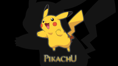 Pokemon Pikachu black background