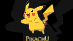 Pokemon Pikachu black background