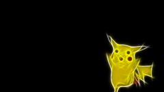 Pokemon Pikachu black background