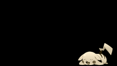 Pokemon Pikachu black background