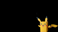 Pokemon Pikachu black background