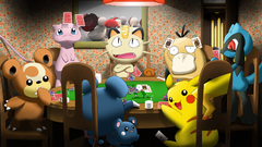 Pokemon Pikachu poker Psyduck