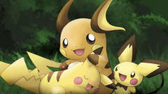 Pokemon Pikachu raichu pichu