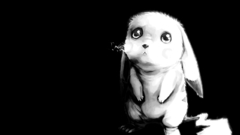 Pokemon Pikachu sad black