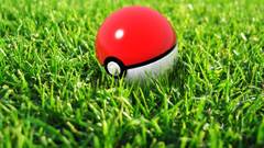 Pokemon Poke Balls grass
