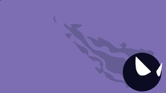 Pokemon purple background gastly