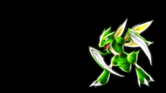 Pokemon scythe black background