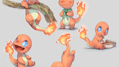 Pokemon Simple Background charmander