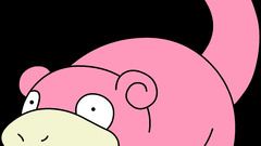 Pokemon slowpoke black background