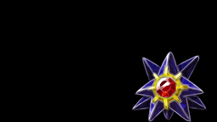 Pokemon Starmie black background