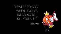 Pokemon text Quotes magikarp