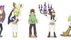 Pokemon touko chandelure touya cheren