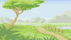 Pokemon Trees roads Anime