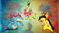 Pokemon typhlosion feraligatr meganium