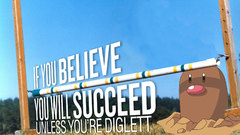 Pokemon Typography Diglett slogan
