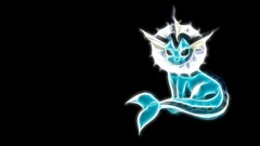 Pokemon vaporeon black background