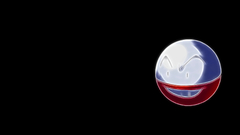 Pokemon Voltorb black background