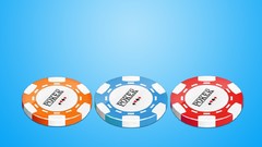 Poker vectors poker chips