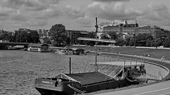 Poland monochrome rivers Kraków Vistula