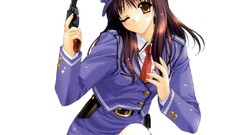 Police anime girls soft shading