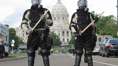 Police artwork riots