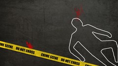 Police cross blood murder Criminal crime minimalistic CSI