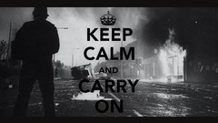 Police grayscale Keep Calm and