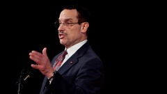 Politician black background