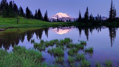 Ponds lakes Mountains Landscapes