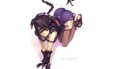 Ponytails Simple Background anime