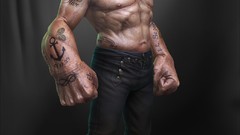 Popeye 3d digital art realistic