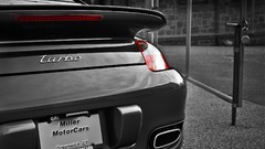 Porsche cars back view