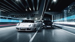 Porsche cars roads
