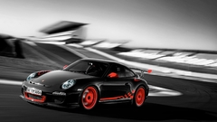 Porsche cars selective coloring