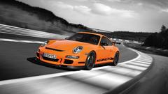 Porsche cars selective coloring