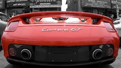 Porsche cars selective coloring