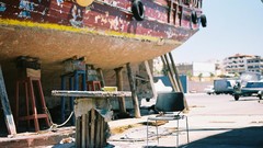 Port Boats Greece Europe cityscapes