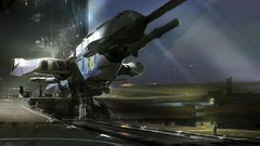 Port spaceships science fiction cityscapes artwork digital art 