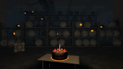 Portal Companion Cube cakes