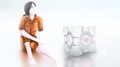 Portal Companion Cube Chell