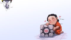 Portal Companion Cube Chell