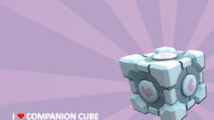 Portal Companion Cube game