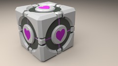 Portal Cube 3d cgi Companion Cube