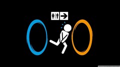 Portal (game) humor Simple Background black background valve
