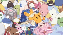 Portal glasses Mario beds red eyes yoshi skirts pink hair anime 