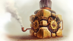 Portal steampunk Companion Cube